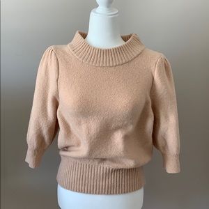 Free people three-quarter length cropped sweater